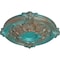 Ekena Millwork Hamilton Ceiling Medallion (Fits Canopies up to 3 3/4"), 17 3/8"OD x 1 3/4"P, Copper Green Patina CM17HACGS - alternate 2